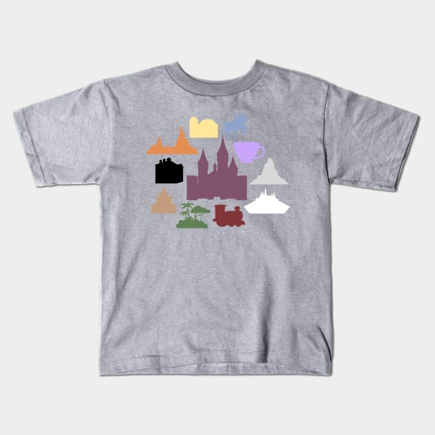 Journey around the castle Kids T-Shirt by duchessofdisneyland